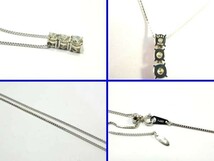 ○新品同様 プラチナ Pt900 ダイヤ 1.001ct ネックレス 5.1g N0108_画像3