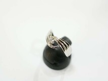 ○新品同様 プラチナ Pt900 ダイヤ 0.10ct 指輪 リング 3.6g RCR0_画像2