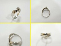 ○新品同様 プラチナ Pt900 ダイヤ 0.10ct 指輪 リング 3.6g RCR0_画像3