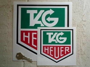 ◆送料無料◆ 海外 Tag Heuer Full Colour タグホイヤー 125mm 2枚セット ステッカー