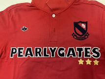 パーリーゲイツ　PEARLY GATES ポロシャツ　赤　サイズ5_画像1