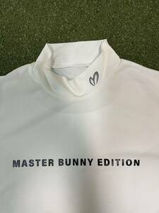 マスターバニ　MASTER BUNNY 半袖　モックネックシャツ　サイズ5 白