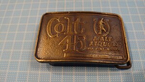 ●Colt45コルト45モルトリカーブラスベルトバックル