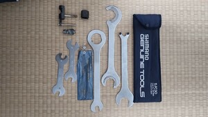 「シマノ」GENUINE TOOLS TL−FC30・「スギノ」ハブコーンレンチ・「パークツール」フリーホイールリムーバーFR−2・他2点