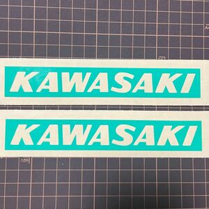 KAWASAKI マスキングシート 2枚セット　　　　　　　転写シート付き　旧車　塗装　 カワサキ　苗字 ステッカー