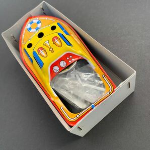 新品 ポンポン丸 懐かし玩具 おもちゃ ブリキ 昭和レトロ バーコード無し 当時物 日本製 ポンポン船 未使用 ビンテージ toy boatの画像3