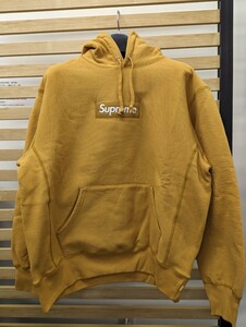 Supreme シュプリーム Box Logo Hooded Sweatshirt ボックス ロゴフーディー パーカー Msize マスタード 大手アパレル専門買取店鑑定済み