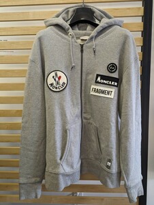 MONCLER × FRAGMENT DESIGN モンクレール × フラグメント デザイン コラボ MAGILA JIP HOODIE XLsize グレー 専門店鑑定済