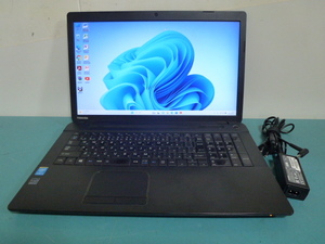 TOSHIBA Toshiba dynabook B37/M Windows11 Core i5 4310U память 8GB HDD500GB DVD 17 -дюймовый широкий Web камера MS Office2010 установка 