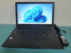 TOSHIBA B65/H Windows11 Core i5 7200U memory 8GB HDD500GB Wi-Fi+BT DVD multi MS office2010 installing 