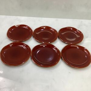 和菓子皿　　6枚セット　小皿　ややスレ有り　（H-118）