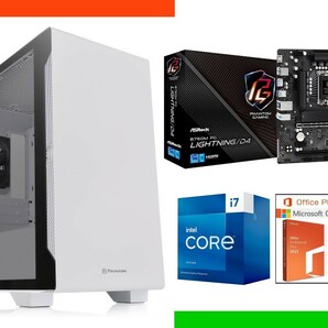 ◆最新第14世代 Core i7 14700-i9 13900上/最新700シリーズマザーボードB760/大容量650W電源/M.2SSD NVMe500GB/メモリ16GB/Office 2021の画像1