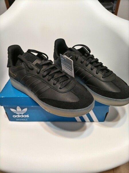 【新品・デッドストック】 adidas SAMBA RM CORE BLACK BD7476 アディダス サンバ ブラック 26.5cm ブースト クリアソール