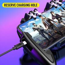 【2023最新改善型】荒野行動 PUBG Mobile コントローラー 6本指 スマホゲーム 指サック 【冷却ファン付き】使命召 コントローラー _画像7