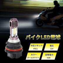 ALPHA RIDER バイクLED電球 12V42/42W ホワイト ハロゲンランプ スズキ Quadsport Z250 Ltz 250 Z400 LT-Z400 Ltr 450 Quadracer_画像3