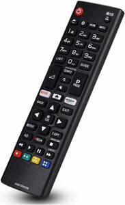 Tihebeyan LGTVリモコン スマートテレビリモコン リモートコントローラー ABS 素材 LG AKB75095308 軽量 168*46*22MM 最大10 メートル