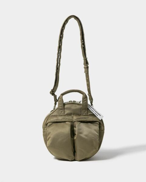 POTRxbp helmet bag in nylon twill オリーブ