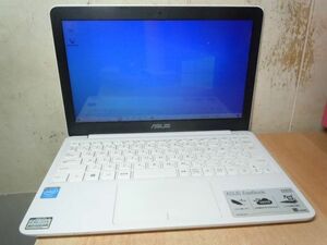 ★GW特価セール★95185 11(1366x768) ASUS PC EeeBook X205TA-B-WHITE Atom/64GB/2GB/webカメラ/Win10