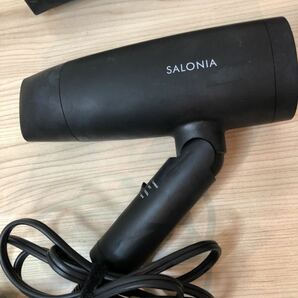 ◯ サロニア SALONIA ドライヤー ストレート アイロン コテ ヘアアイロンなど4点セット 専用耐熱ポーチ付き 通電確認済みの画像2