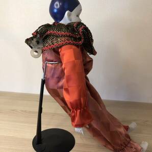 ♪ レトロmadame VERTE DESIGN ピエロ オルゴール 置物 人形 Sankyo 日本製 アインメンライン オブジェ アンティークの画像4