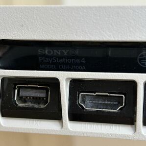 ♪PlayStation PS4 CUH-2100A B02 ホワイト 500GB コントローラー付き CUH-ZCT2J 箱付き 通電確認済みの画像7