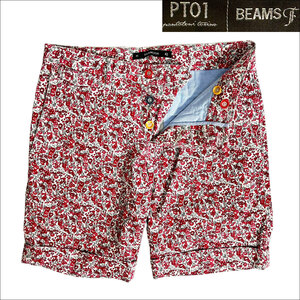 J7140 super-beauty goods PT BERMUDA PT01 Beams F special order floral print shorts red 42