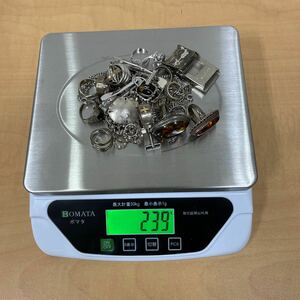 1円 シルバー SILVER 925 シルバー黒衣 アクセサリー ネックレス 地金 銀 239g まとめ