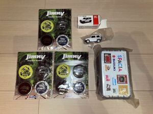 スズキ　非売品　グッズ　ジムニー　スペーシア　缶バッジ　ミニカー　ハードケース　パールホワイト　プルバック