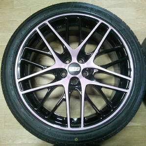 【超美品＆新品タイヤ】BBS GERMANY CS 18×7.5J +48 5穴 PCD100 ナンカン 225/40R18 86 プリウス カローラ BRZ インプレッサ レクサス 4本の画像2