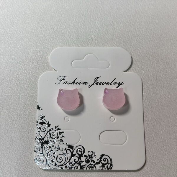 ハンドメイド*猫*ピアスorノンホールピアス