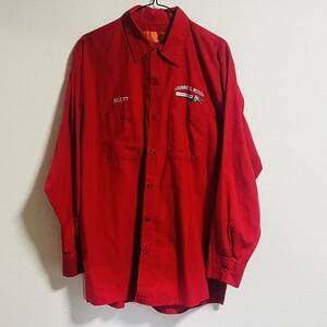 REDKAP 長袖ワークシャツ RED KAP レッドキャップ シャツ 古着 長袖 オーバーサイズ