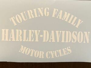  Harley sticker stencil Army touring Family matted white mat white 