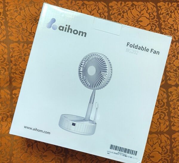 aihom Foldable Fan BG202 折りたたみ 扇風機 ホワイト