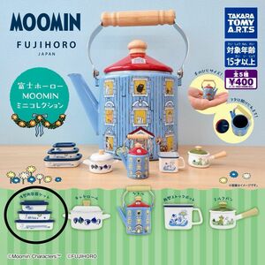 富士ホーロー　MOOMIN ミニコレクション　浅型角容器セット