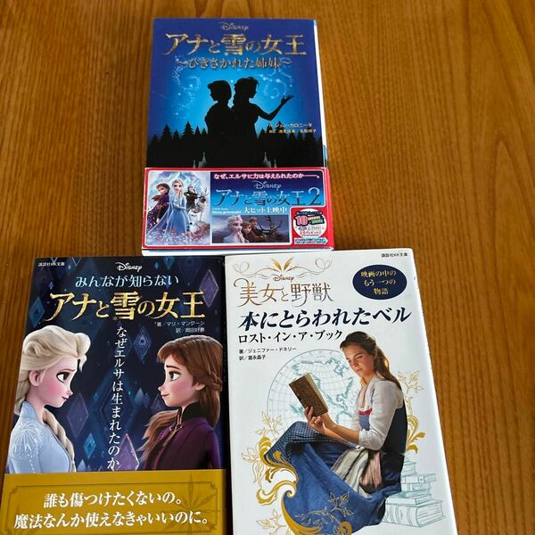 ディズニー　アナと雪の女王　2冊と美女と野獣　計3冊セット