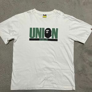 A BATHING APE BAPE KAWS UNION BABY MILO tee tシャツ XL ユニオン　SHARK sta HEAD 