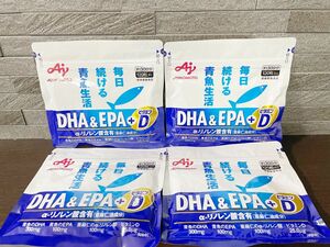 味の素 DHA&EPA EPA DHA ビタミンD 毎日続ける青魚生活　約30日分　120粒入り　　4袋