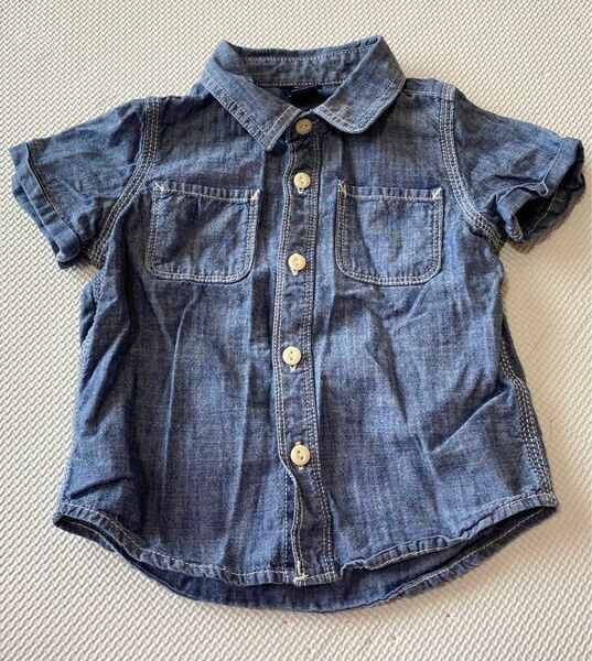 babyGAP 18-24months デニム地半袖シャツ 春夏