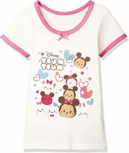  [ディズニー] ディズニーツムツム3分袖Tシャツ 371100850 ガールズ オフ 日本 110 (日本サイズ110 相当) 172-114 ※3点まで送料1000円