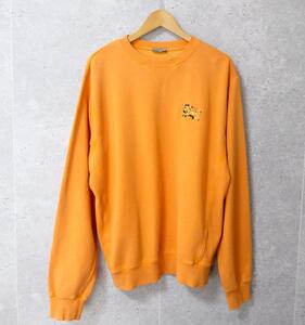 Хороший продукт красивый Dior x Питер Дойг Dior x Питер Duig Size L 2021Aw Crewneck Whothirts Crew Sheam Sweet Rubor Orange