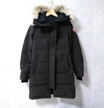 良品 綺麗 CANADA GOOSE カナダグース サイズS/P コヨーテファー ダウンジャケット ダウンコート ロング丈 フード チャコールブラウン_画像4