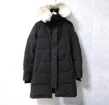 良品 綺麗 CANADA GOOSE カナダグース サイズS/P コヨーテファー ダウンジャケット ダウンコート ロング丈 フード チャコールブラウン_画像5