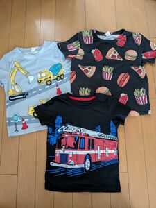 半袖Tシャツ 福袋 子供服 半袖 Tシャツ こども服 はたらく車 まとめ売り 110 シーイン