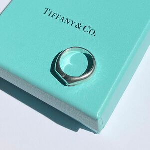 TIFFANY&Co. エルサペレッティ カーブド ハート リング シグネット silver925 10号