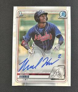 2020 Bowman Chrome Michael Harris Braves 1st Auto CPA-MH MLB