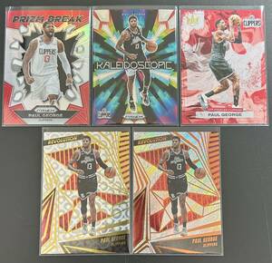 Paul George Clipper NBA 2023-24 Prizm Prizm Break Silver Kaleidoscopic / Court Kings #22 / Revoluition Base Groove #27 5枚