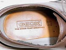 【美品】GEOX×GORE-TEX 上質 プレーントゥ ビジネスシューズ 本革 レザー 茶 25.5EEEcm メンズ 高級紳士靴_画像8