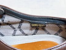 【美品】GEOX×GORE-TEX 上質 プレーントゥ ビジネスシューズ 本革 レザー 茶 25.5EEEcm メンズ 高級紳士靴_画像7