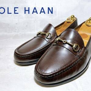 【未使用】COLE HAAN コールハーン 上質 ホースビットローファー 本革 レザー 茶 ビジネスシューズ US7（約25cm）メンズ