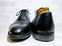 イギリス製【美品】GRENSON 旧グレンソン 高級 ストレートチップ ビジネスシューズ 本革 黒 UK8（約26.5cm）ビンテージ_画像5